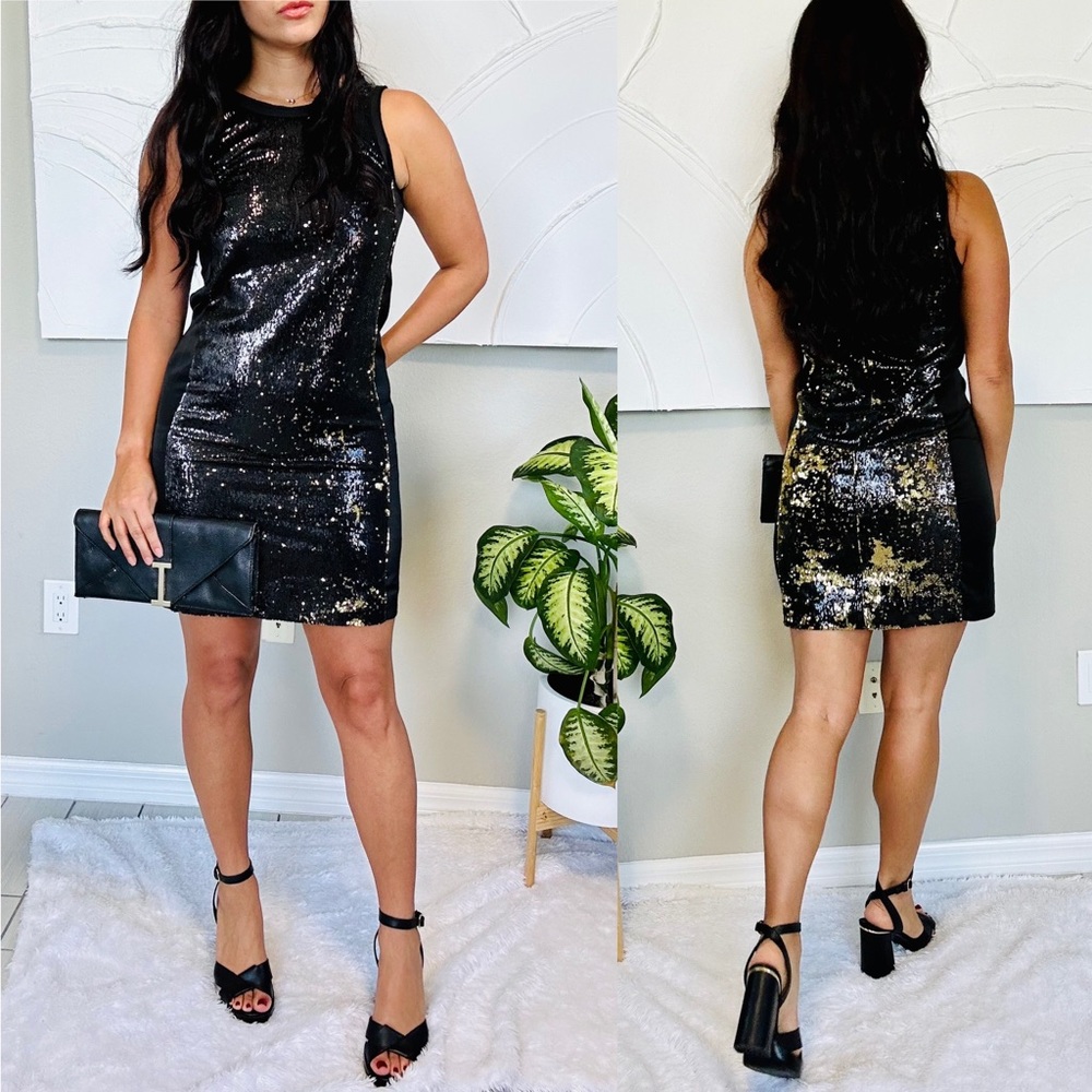 Michael Kors Black Sequin Dress - Picture 1 of 13